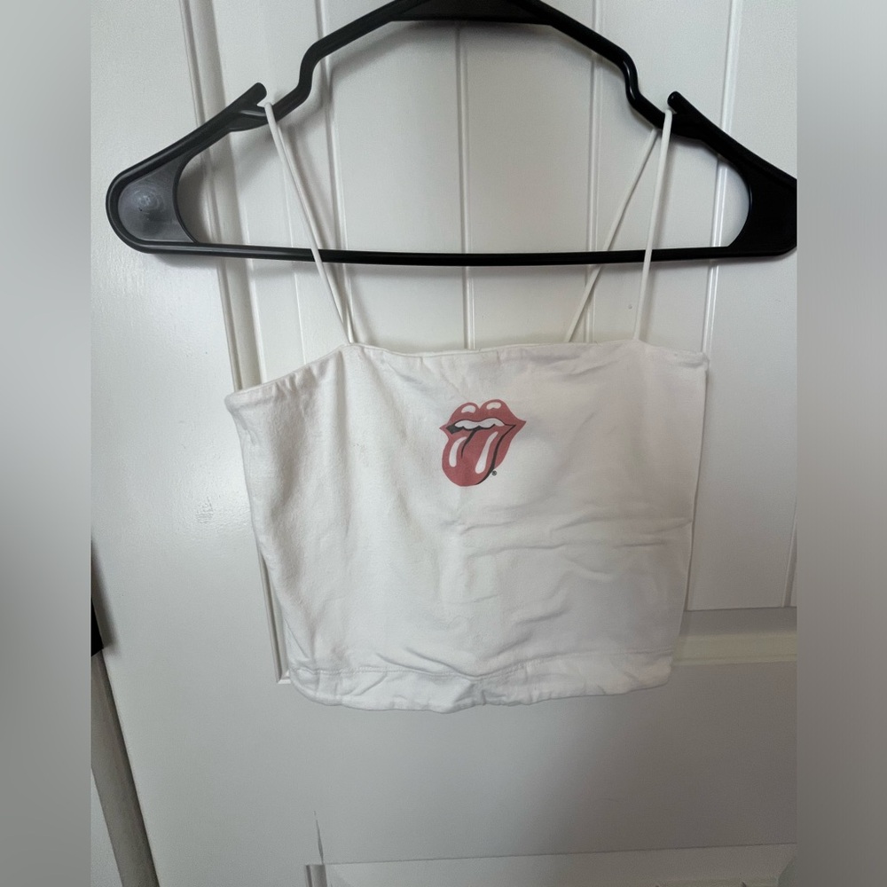 SHEIN - Tank Top - White with Tongue Out - XS
